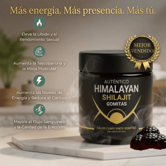 Shilajit (30 Gummies): mejora energía y deseo en días